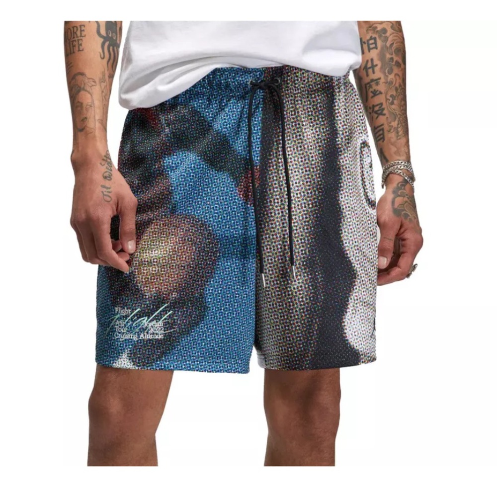 Men's Jordan Multi/Blue Flight Heritage Graphic Shorts